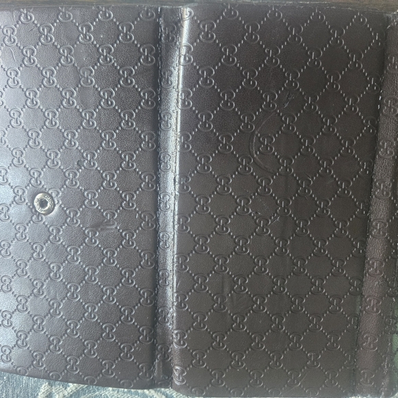 GUCCI Brown GG Logo Tri-Fold Sunglass Glasses Case Collapsible Protective Travel - Picture 4 of 10